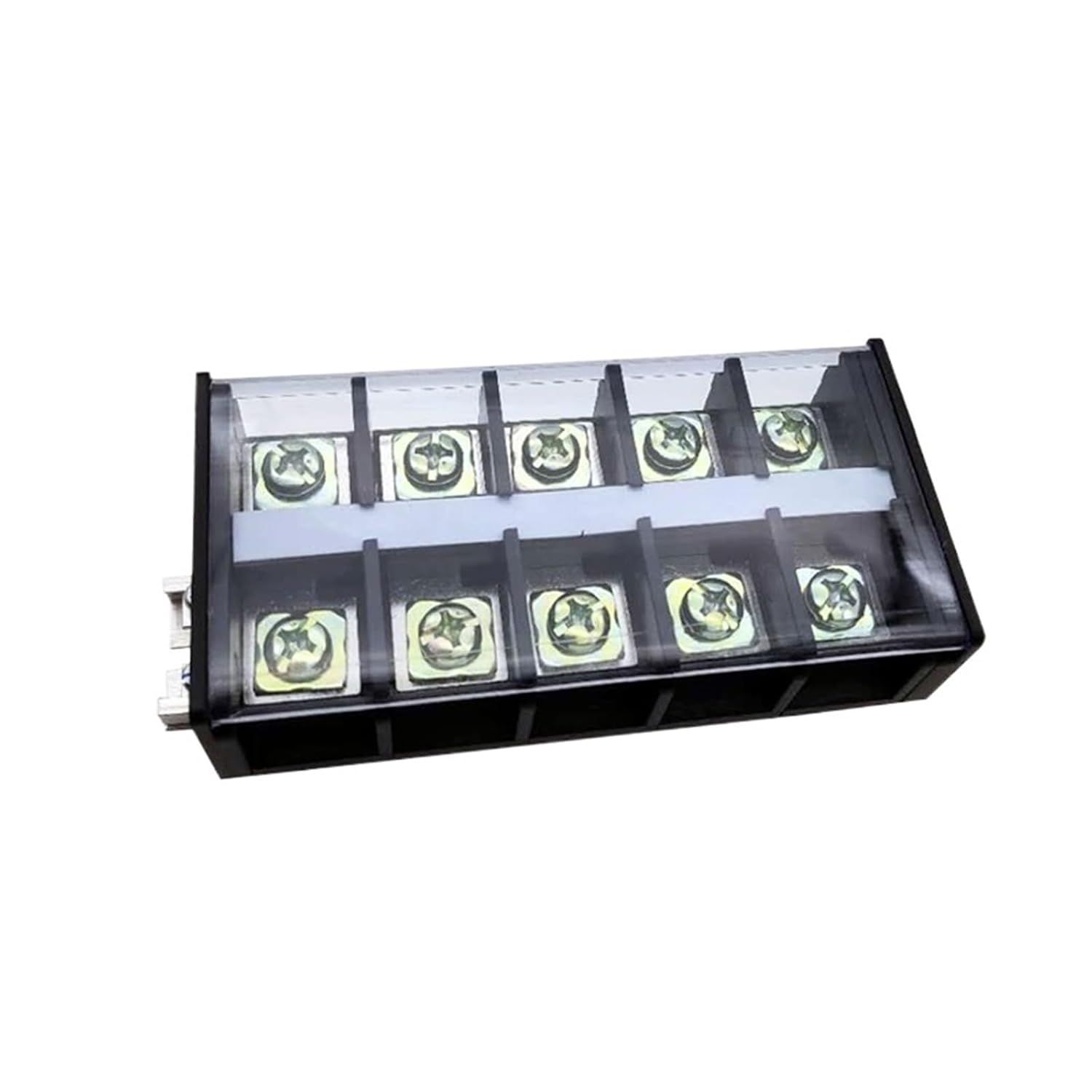TD Series High Current 60/100/150/200A Terminal Block DIN Rail Mounting 5/10/15/20 Position Brass TD-15005(200A 5P)