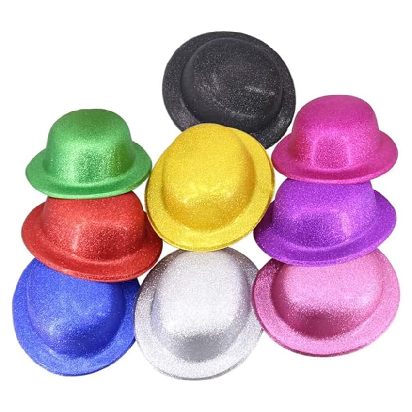 12pcs Glitter Party Hats (Pack Of 12) Party Favor Item Multi Colo...