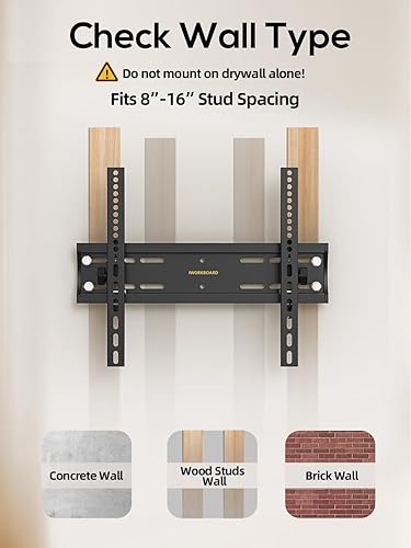 Miniatura 6 de Soporte de pared inclinable para TV de 40, 50, 55 pulgadas, para televisores de 24 a 65 pulgadas, soporte de TV de perfil bajo, soporte de pared