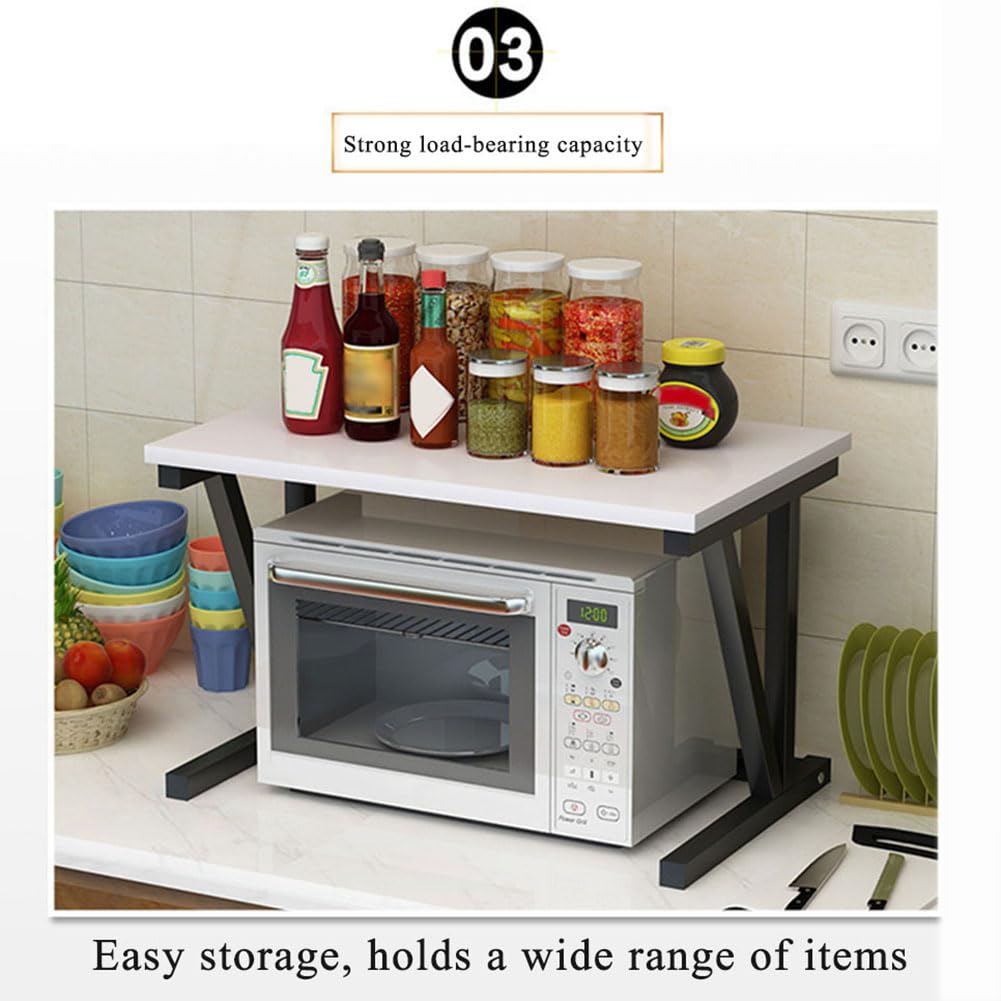 Mensola per Microonde Ripiano per Microonde Home Forno A Microonde Scaffale Da Cucina Organizer Portaoggetti Da Cucina In Metallo Porta Sopra La Mensola Del Forno Mensola Microonde Scaffale per Microo