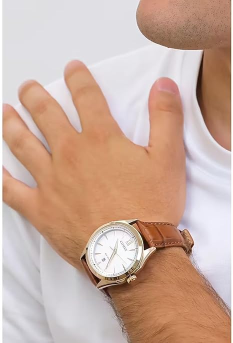 Citizen Eco-Drive Solar 32023842 herenhorloge, analoog, bruin, één maat, riem