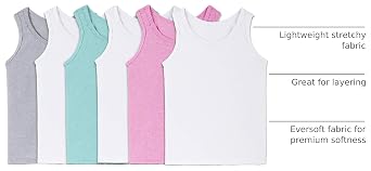 Fruit of the Loom Girls Undershirts (Camis & Tanks)