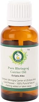 Bhringraj Oil | Eclipta Alba | 100% Pure Natural | Cold Pressed | Bhringraj Hair Oil | For Hair Growth | Rare Herb Series | 10ml | 0.338oz By R V Essential