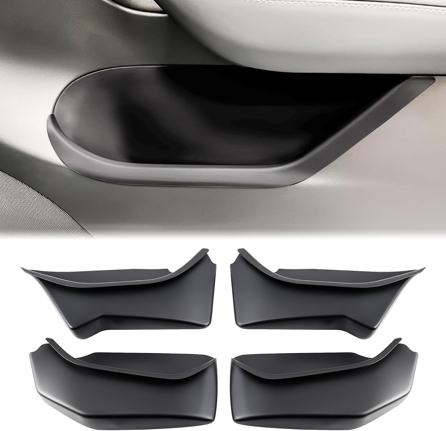 Door Pocket Liner for Tesla Model Y Juniper 2025 2026 Front Rear Side Door Organizer Storage Box