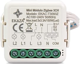 EKAZA Interruptor mini Modulo Embutido 3CH ZigBee com clipe - EKAC-T3093Z
