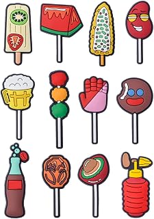 Decwenme Lot of Fast Food Shoes Charms Men Women Shoe Decoration Accessories For Boys Girls Adult Party Favor