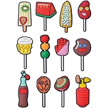 Decwenme Lot of Fast Food Shoes Charms Men Women Shoe Decoration Accessories For Boys Girls Adult Party Favor