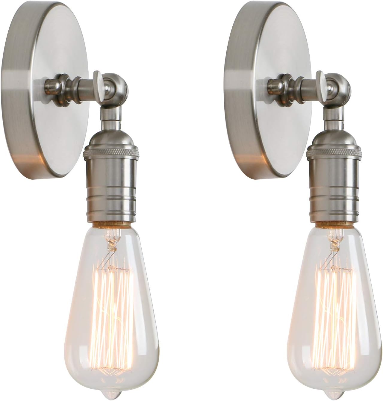PERMO Vintage Single Sconce Light with On/Off Switch Wall Sconces Set ...