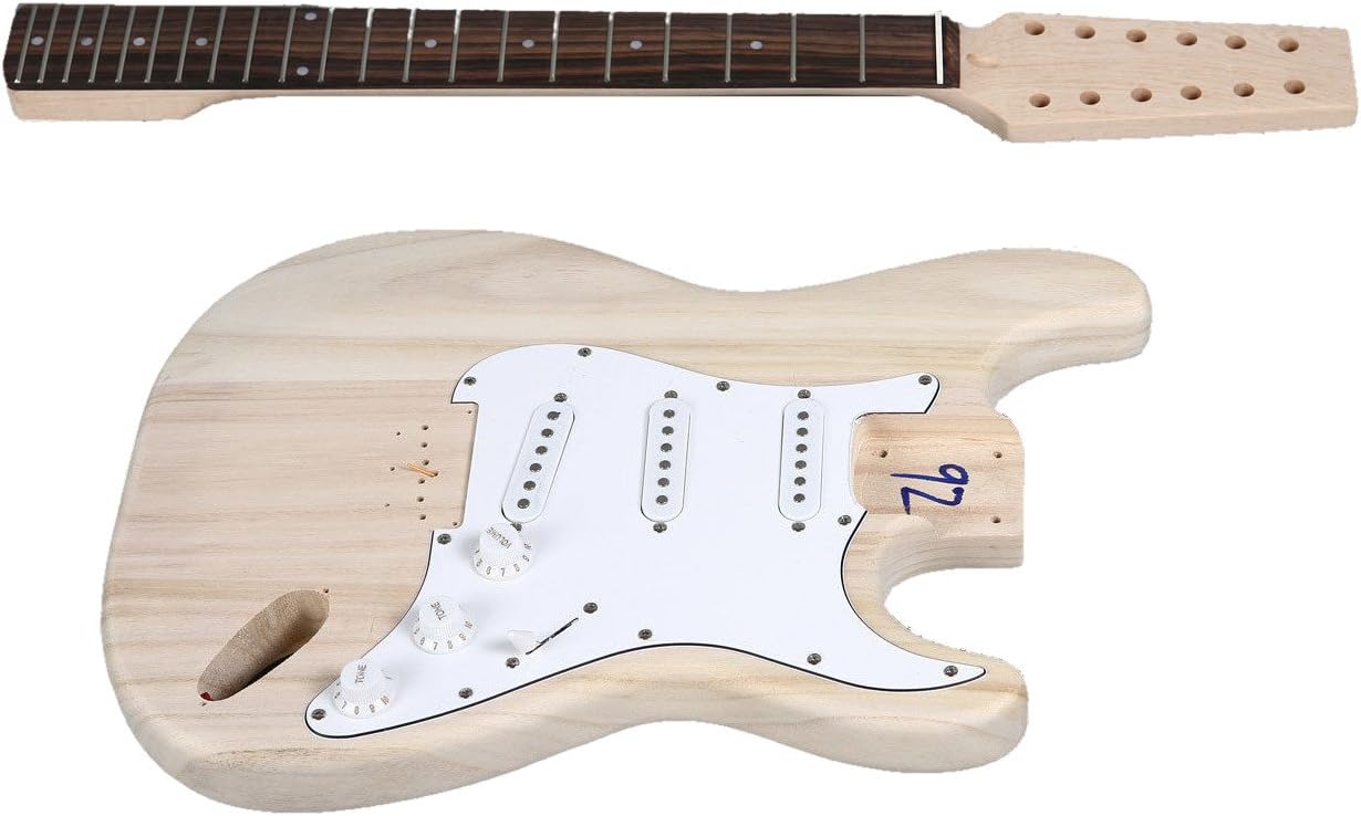 STRAT STYLE DIY 12 STRING ELECTRIC GUITAR LUTHIER BUILDER KIT PROJECT