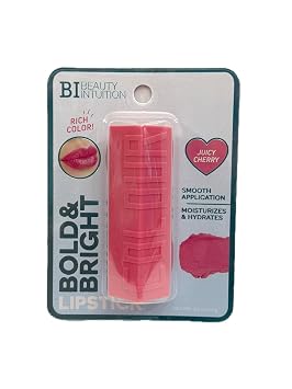 Lipstick - Bold + Bright, Rich Color, Moisturizing & Hydrating Formula, Smooth Application Juicy Cherry
