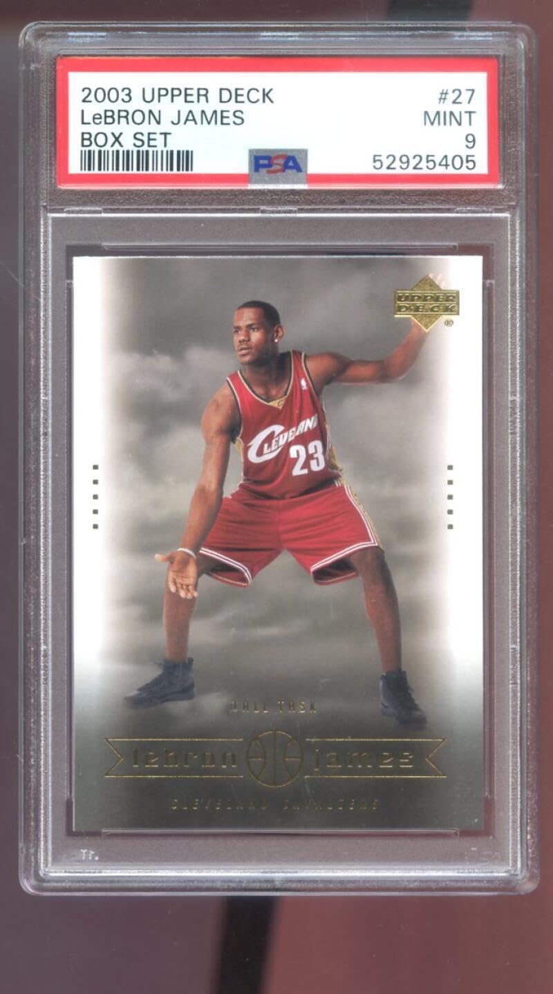 2003-04 Upper Deck Box Set #27 Lebron James ROOKIE RC PSA 9 Graded Card NBA 03 - Basketball Slabbed Rookie Cards