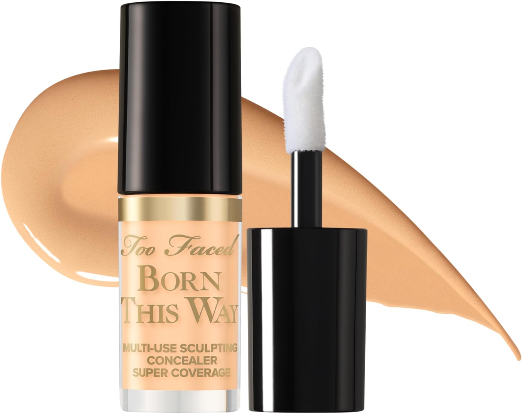 Born This Way Super Coverage Multi-Use Concealer | Full Coverage, Non-Comedogenic, Oil Free + Long Lasting Concealer | Hyaluronic Acid, Coconut Water + Alpine Rose