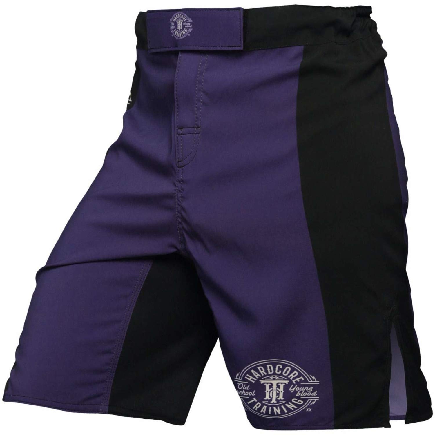 Hardcore Training Recruit Fight Shorts Men's Boxing MMA Combat BJJ Grappling Fitness Muay Thai Kickboxing No Gi (UK, Alpha - Image 2