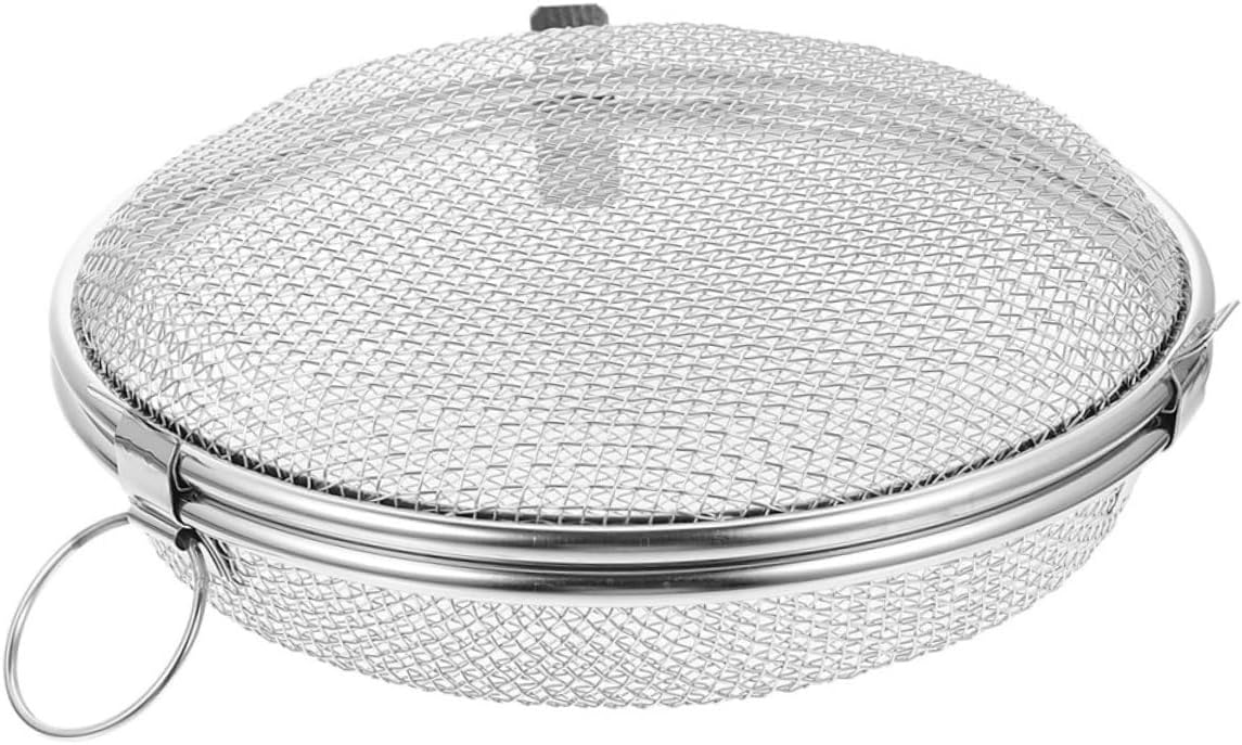 BESTOYARD Stainless Steel Dishwasher Basket for Items and Bottle Parts Rounded Storage Basket for Easy Cleaning Kitchen Utensil Holder Mesh Design for Baking Gadgets