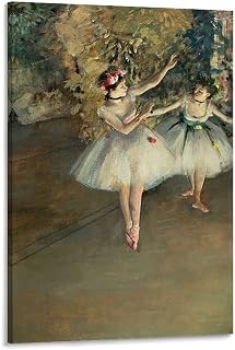 Edgar Degas Two Dancers On The Stage Picture Print Canvas Poster Wall Paint Art Posters Decor Modern Home Artworks 12x18inch(30x45cm)