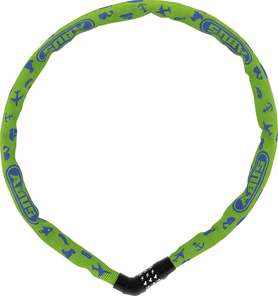 ABUS Kettenschloss Steel-O-Chain 5805C – Zahlenschloss aus 5 mm starken Stahlkette & Kettenschloss Steel-O-Chain 4804C Symbols