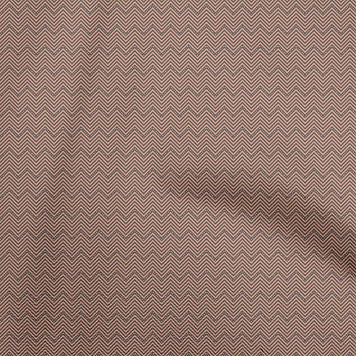 oneOone Cotton Silk Gray Fabric Zig Zag & Quilting Supplies Print Sewing Fabric By The Yard 42 Inch Wide