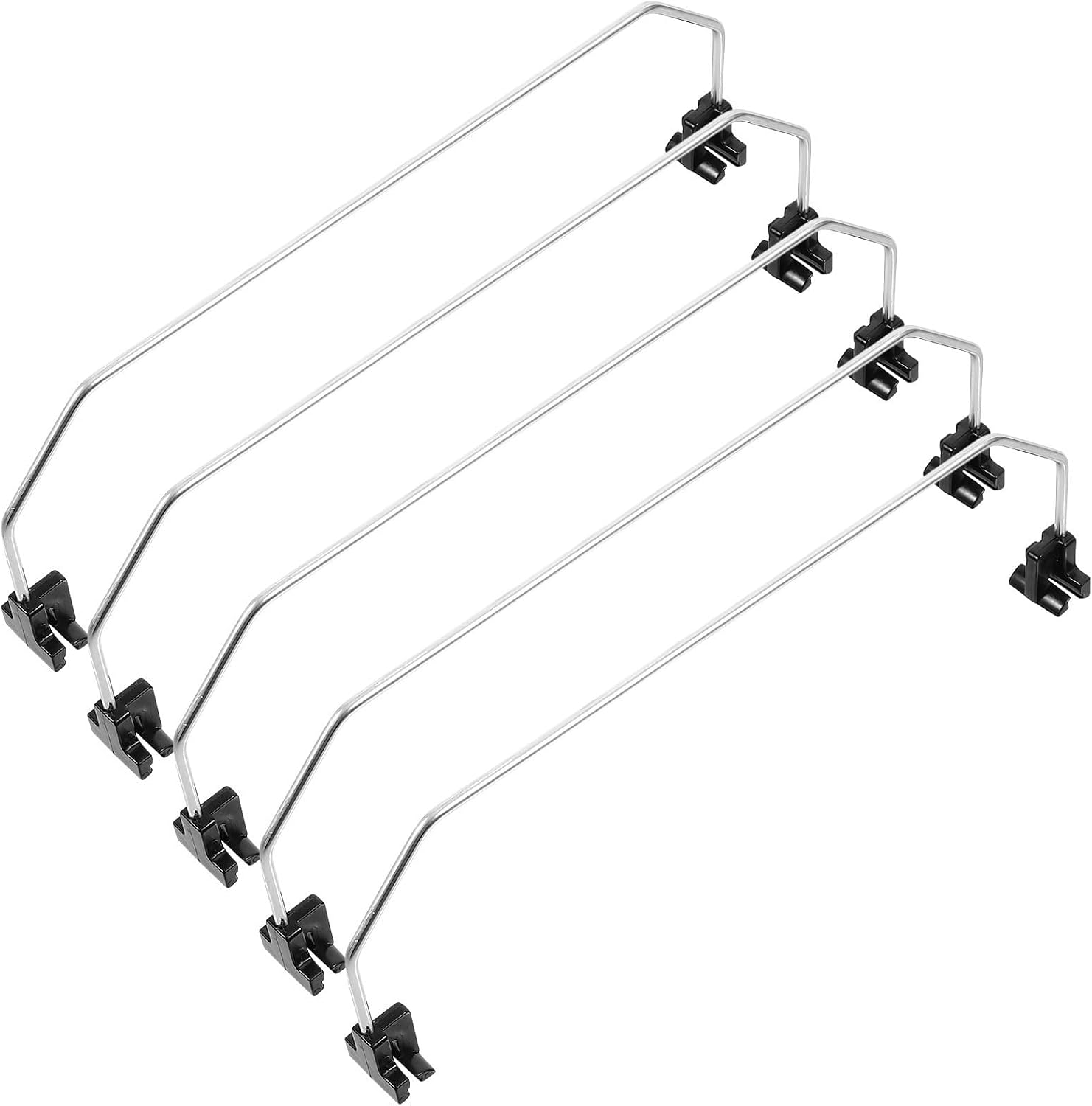 5pcs Supermarket Shelf Divider Galvanized Iron Barrier for Store Use