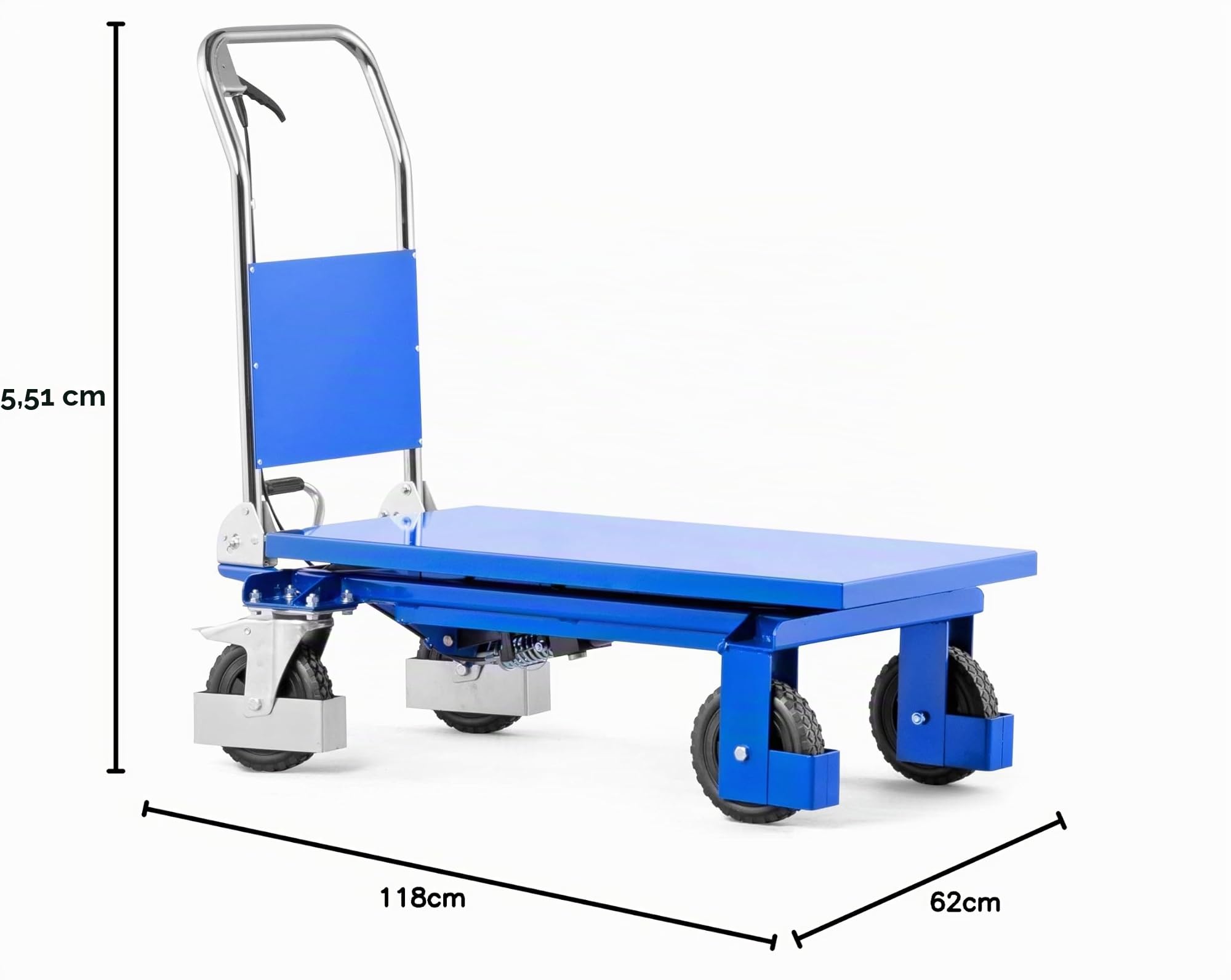 Pallit table élévatrice tout terrain XOFFROAD | 200 kg capacité de charge | hauteur de levage de 1010 mm | table élévatrice mobile