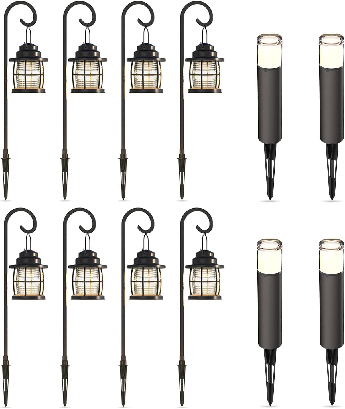 GOODSMANN Low Voltage Path Lights Landscape Lighting 8PK 1.1W 32 Lumens