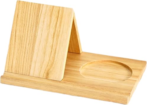 Triangular Book Stand Solid Wood Book Reading, Artistic Centerpiece Organizer, Compact Balanced Frame, 25x18x15.5cmStyling | Decorative Storage Solution for Living Area Office Shelf Bookshop