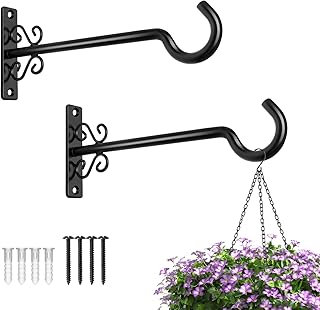 BOLITE Plant Hangers, 8 Inch Plant Hooks for Wall Indoor Outdoor, Metal ...