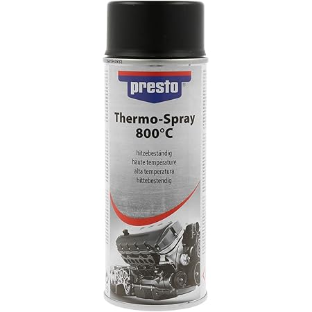 presto 428726 Thermo-Lackspray 800°C, 400 ml, Thermo Schwarz