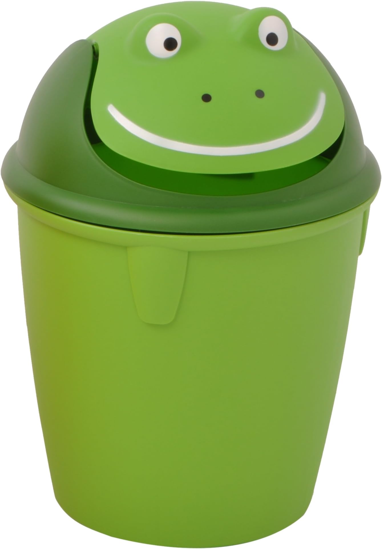 CENTiCARE 1311 Lidded Frog Waste Basket, Green , 3.2 Gallon Capacity
