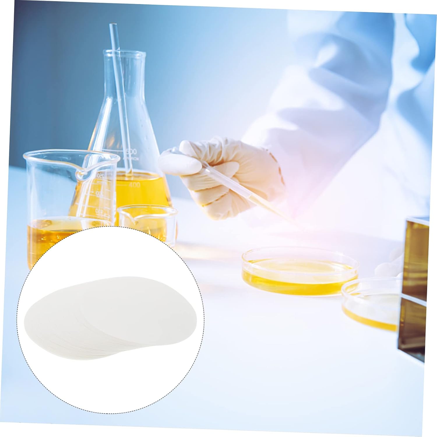 Qualitative Filter Paper 100 Sheets for Chemistry Experiments