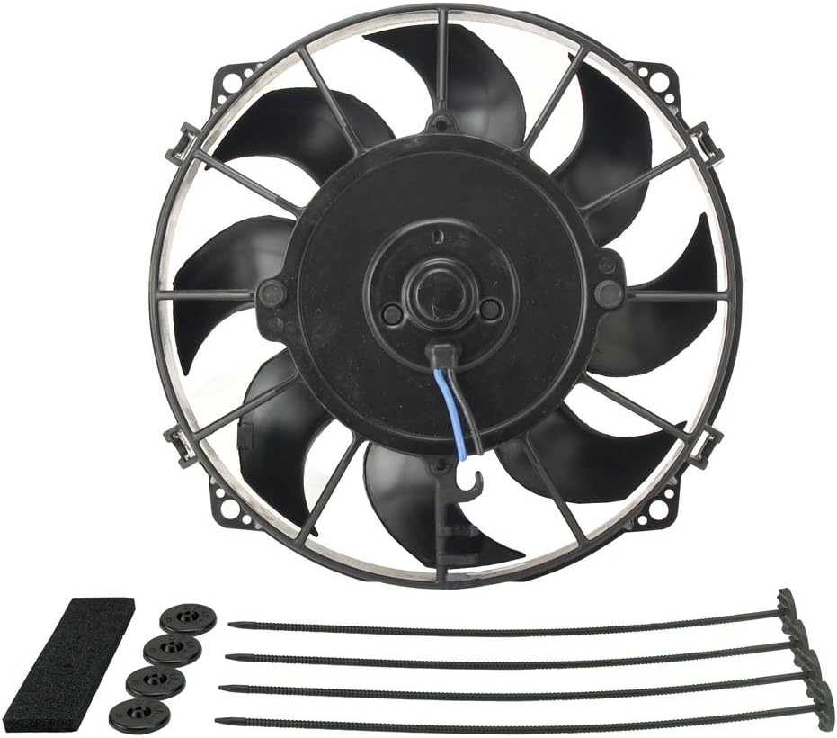 16618 8" Tornado Electric Fan Standard Kit, Black
