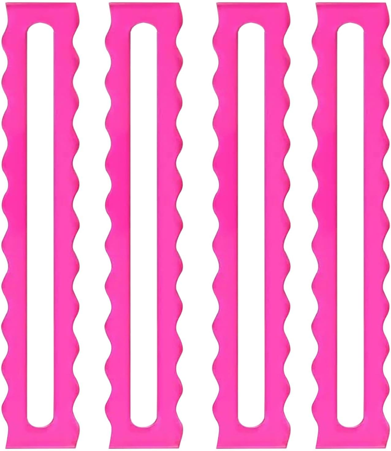4Pcs Mahjong Line Finder Acrylic Beginner Mahjong Rules Reader Mah Jongg Accessories and Gifts for Beginners Players (Pink)