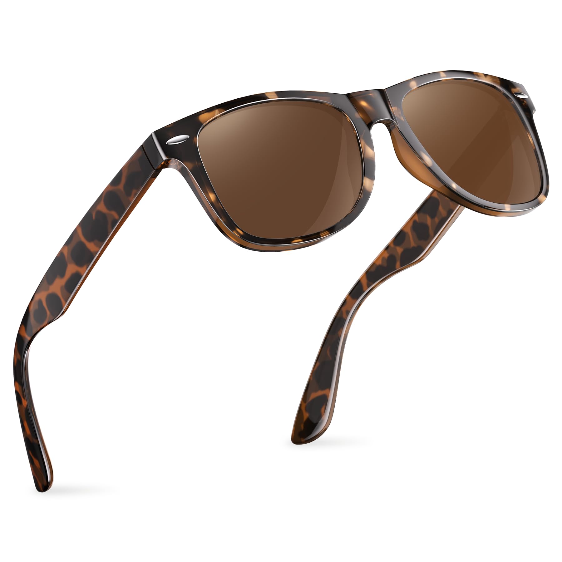 Glapeame Polarisiert-Sonnenbrille-Herren-Damen-Sonnenbrillen-Sunglasses-Men-Woman-Sonnenbrille Schwarz-UV400-Unisex-Retro-Vintage-Klassische-Polarisierte-Brille-Sportbrille-für Fahren-Camping