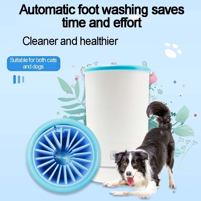 Machine automatique de nettoyage de pattes d'animaux pour chiens et chats, rechargeable par USB avec batterie longue durée, pour animaux jusqu'à 20,4 kg