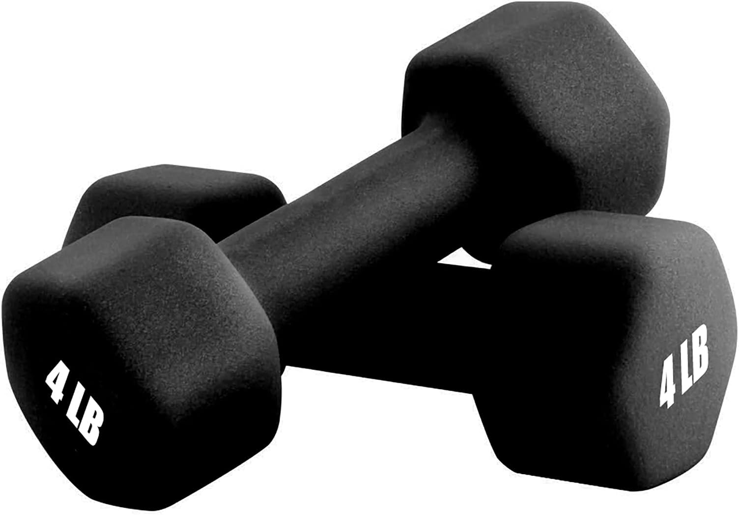 Portzon Set of 2 Neoprene Dumbbell Hand Weights, Anti-Slip, Anti-roll