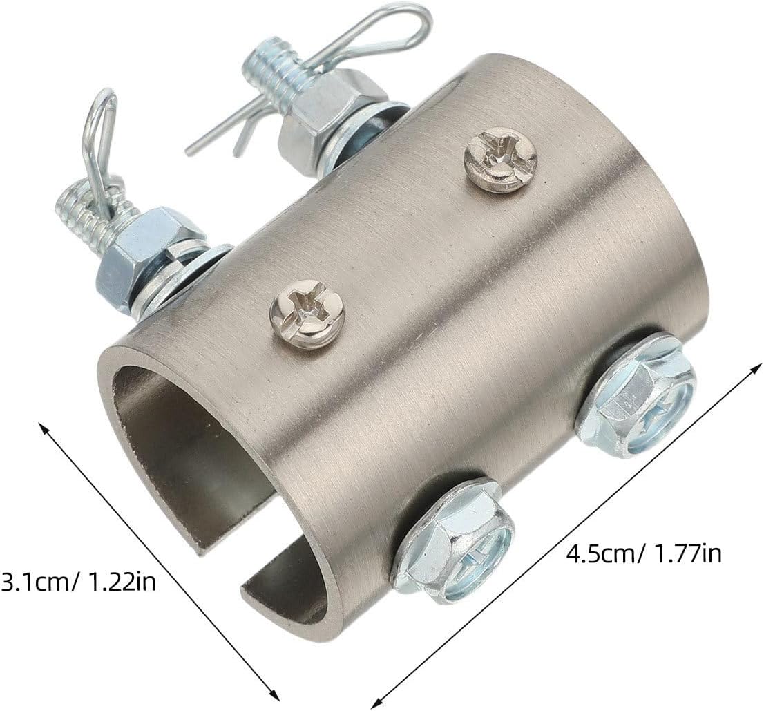 Operitacx 2pcs Ceiling Fan Downrod Coupler with Open-Slot Design, Fits 1in /26.5mm OD Various Non-Threaded Rod, Ceiling Fan Downrod Fitting