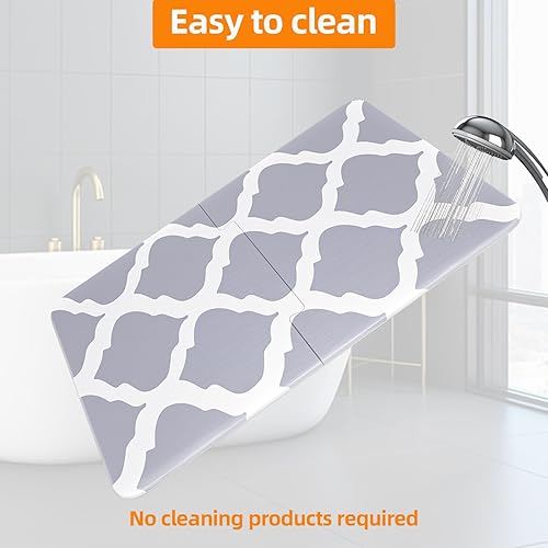 Miniatura 7 de Tapete de baño de piedra de tierra de diatomeas, tapete de ducha de piedra de secado rápido, ultra absorbente, tapete de diatomita, tapete