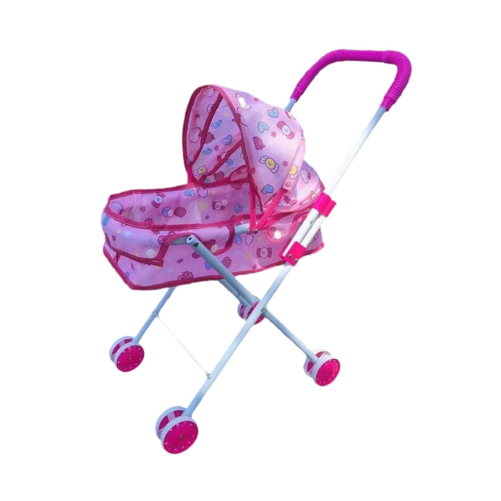 Mini passeggino giocattolo interattivo giocattoli di finzione passeggino di simulazione per giochi di ruolo attività di apprendimento giocattoli di