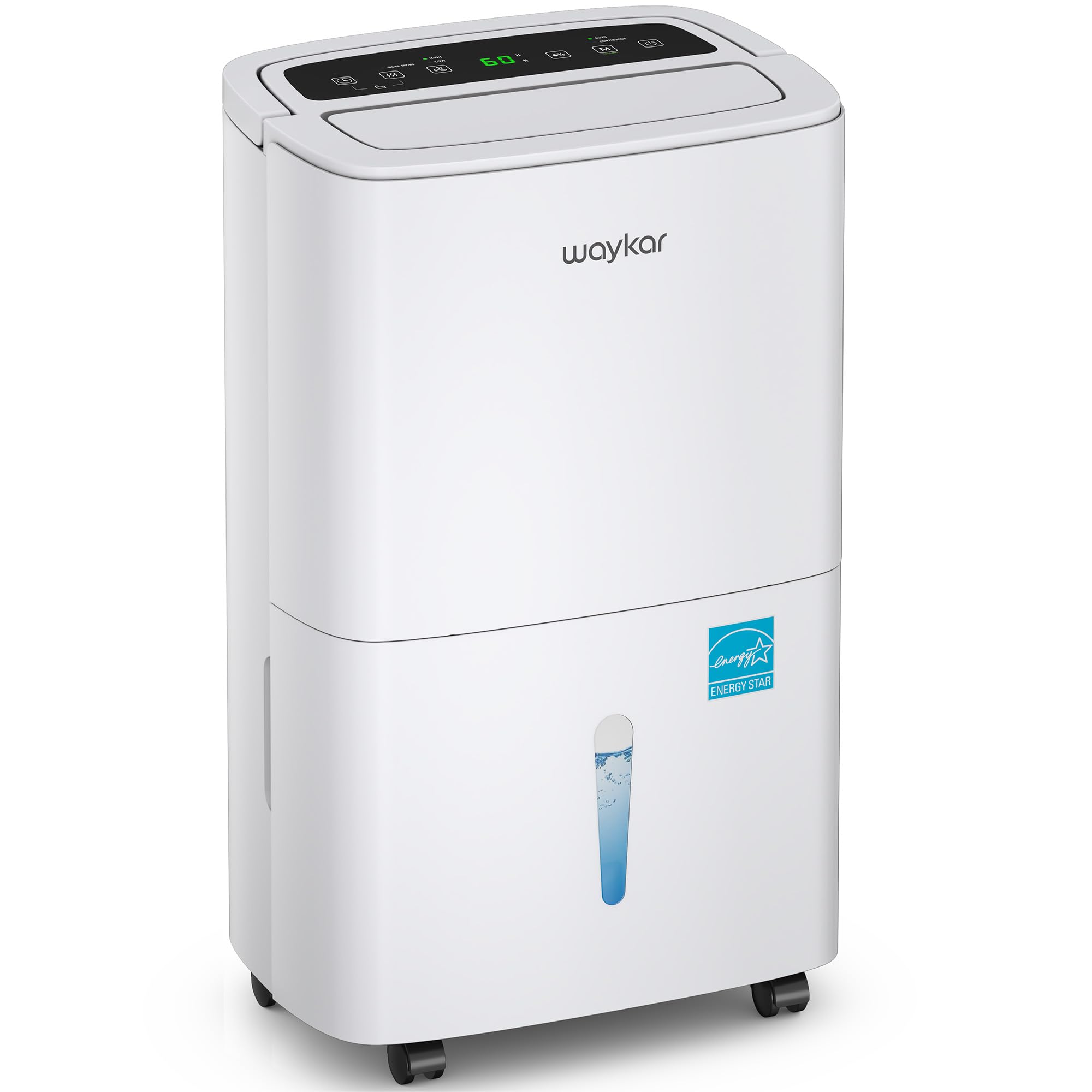 Waykar 150 Pints 7500 Sq.Ft Energy Star Dehumidifier with Pump for Basement