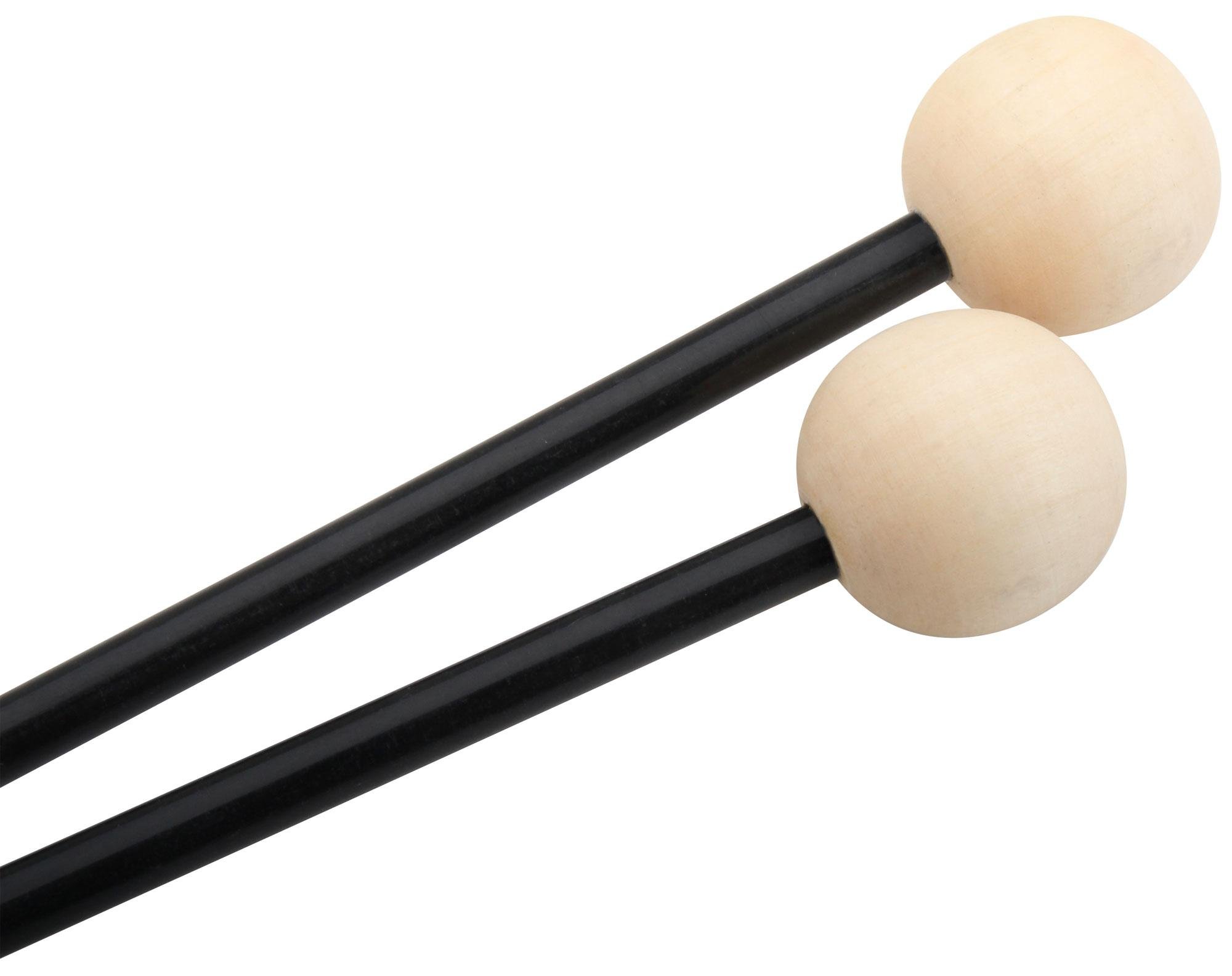 5x XDrum MM3 Bacchette per Xilofono - Consegna a Paio - Bacchette per Vibrafono Lunghezza: 28,5 cm - Testa in Legno - Diametro Testa: 2,3 cm - Testa in Legno