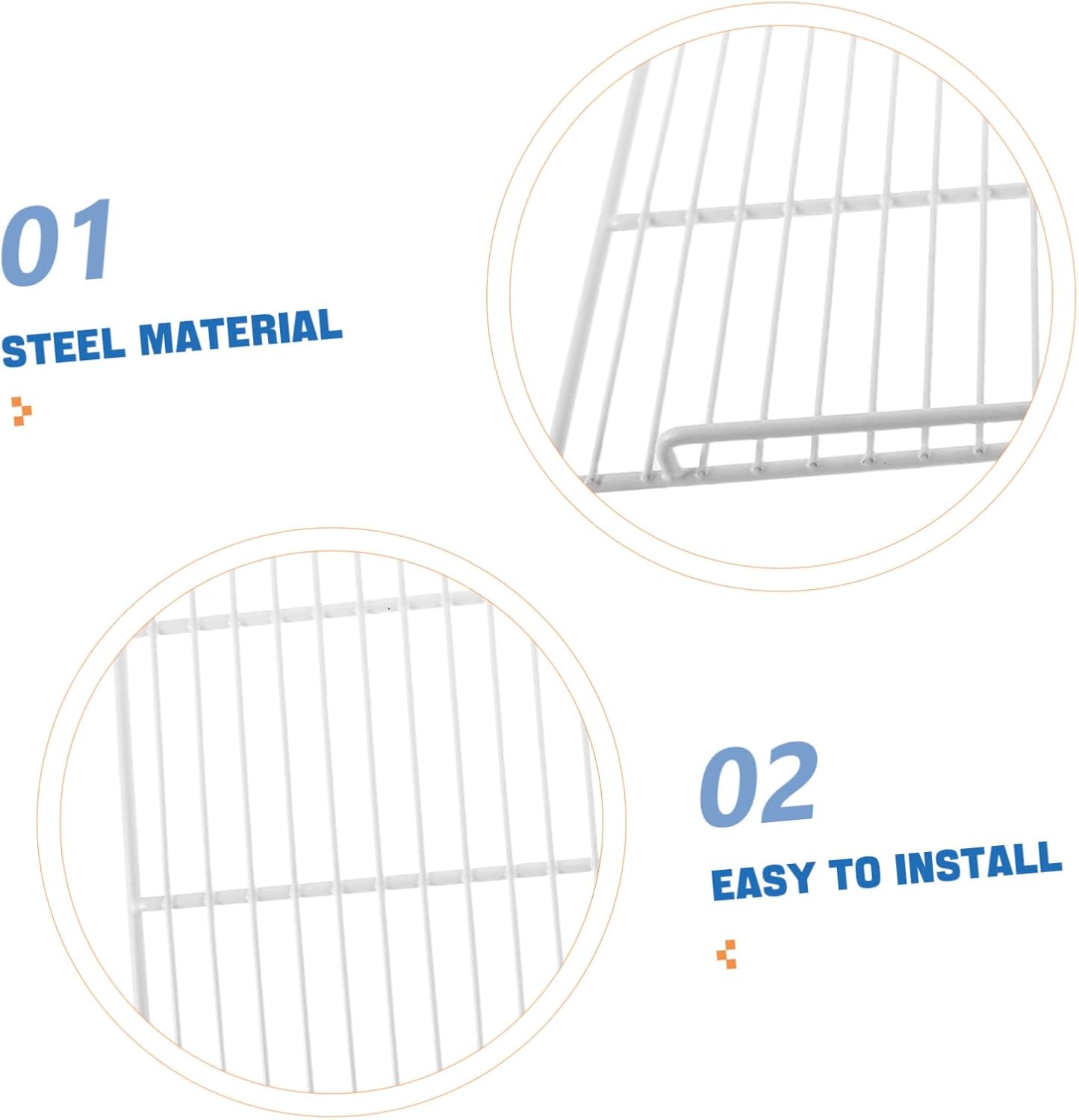 Refrigerator Shelf Replacement Refrigerator Metal Wire Shelves Fridge Organizer for Commercial and Home Use