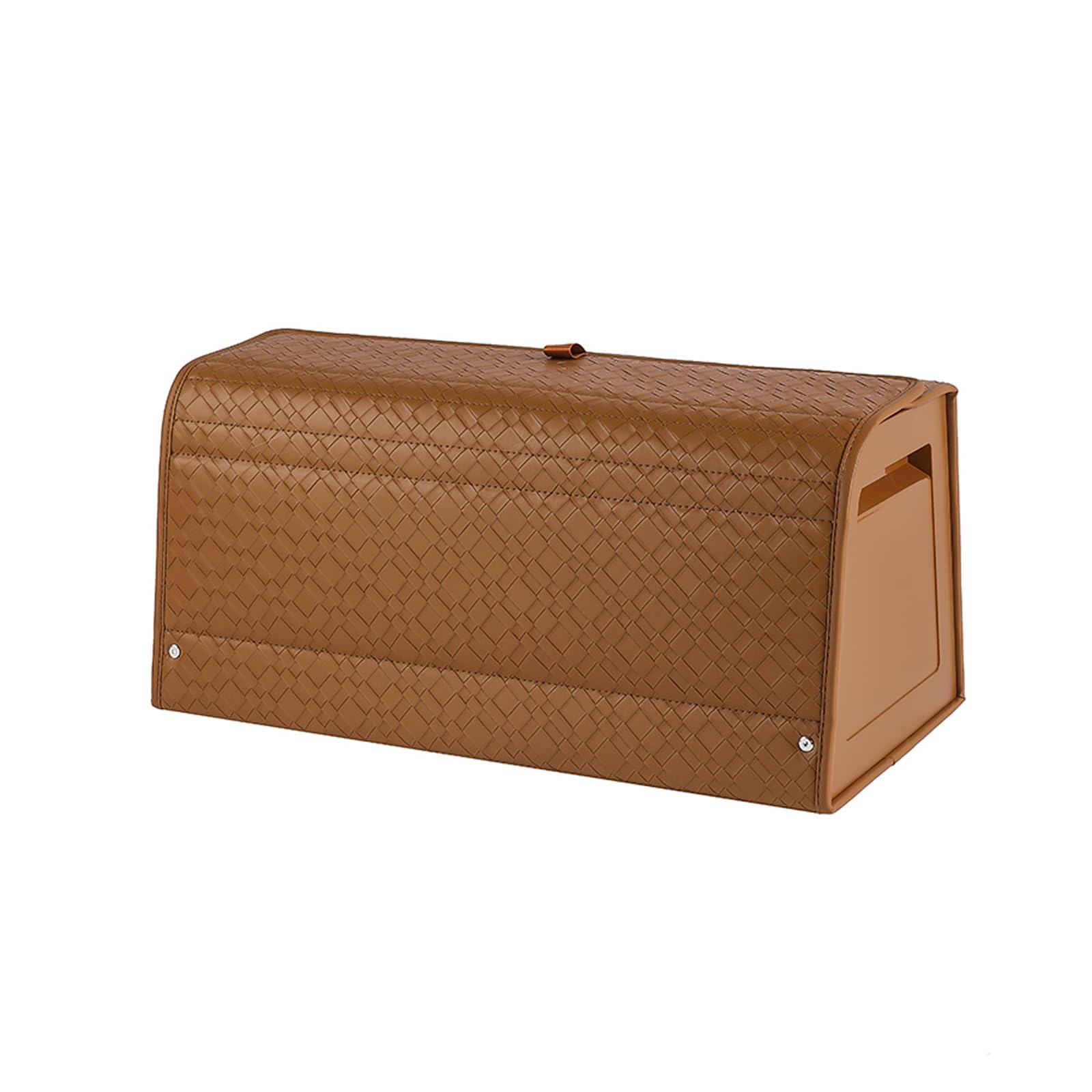 Dfrywdgsey Coffee Leather Car Trunk Organizer And Storage For Suv, Truck(Coffee)