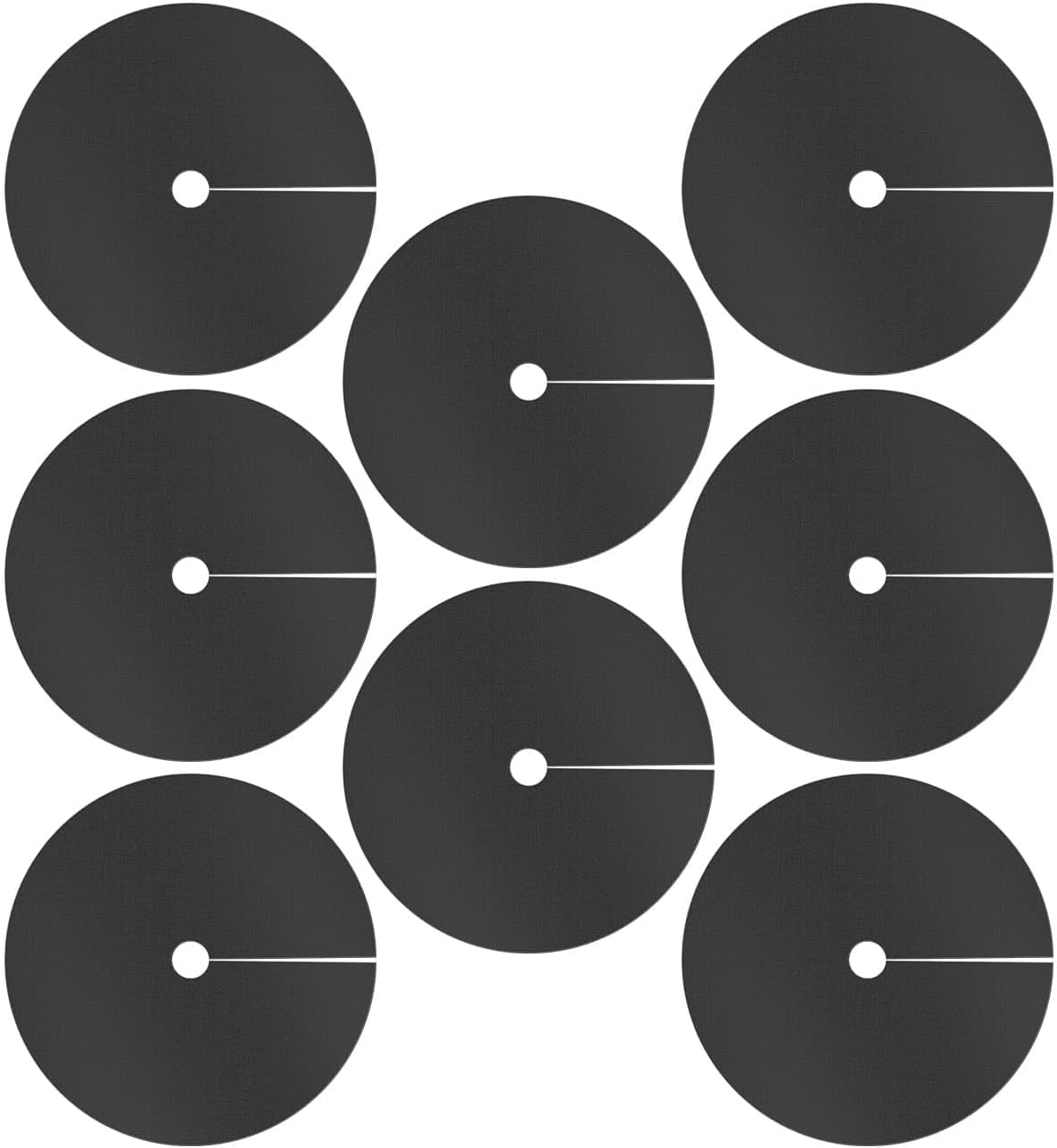 8PCS 32.2In Weed Barrier Mats, Non-Woven Tree Mulch Ring Thickened Reusable Tree Protector Mat for Landscape Weed Control Plant Root Protection, Landscaping Plant Cover