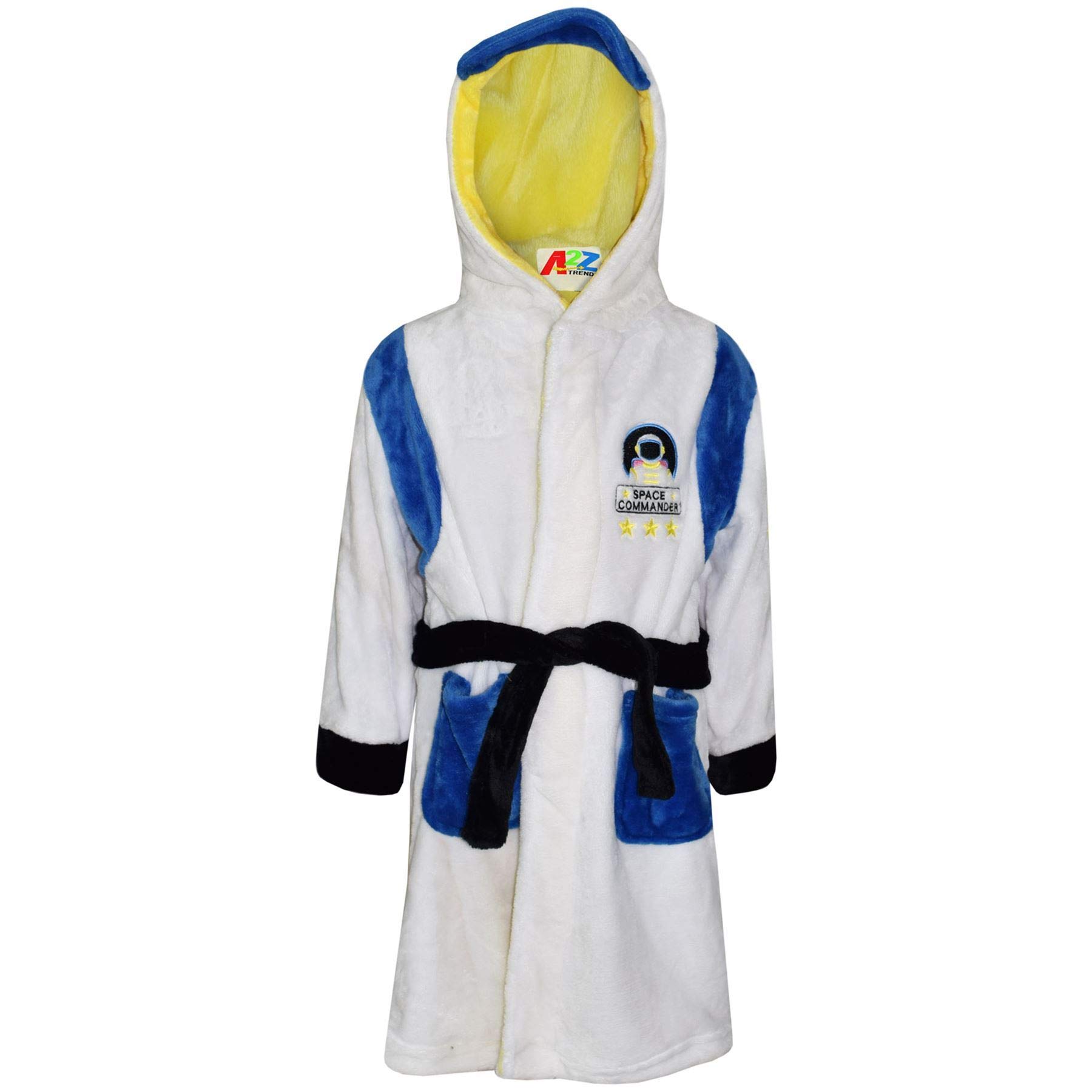 A2z 4 Kids Boys Spaceman Uniex Astronaut Outfit Hooded Night Lounge Wear - Bathrobe 4-5