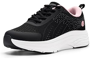 FitVille Women's Walking Shoes Max Cushioning Sneakers for Flat Feet