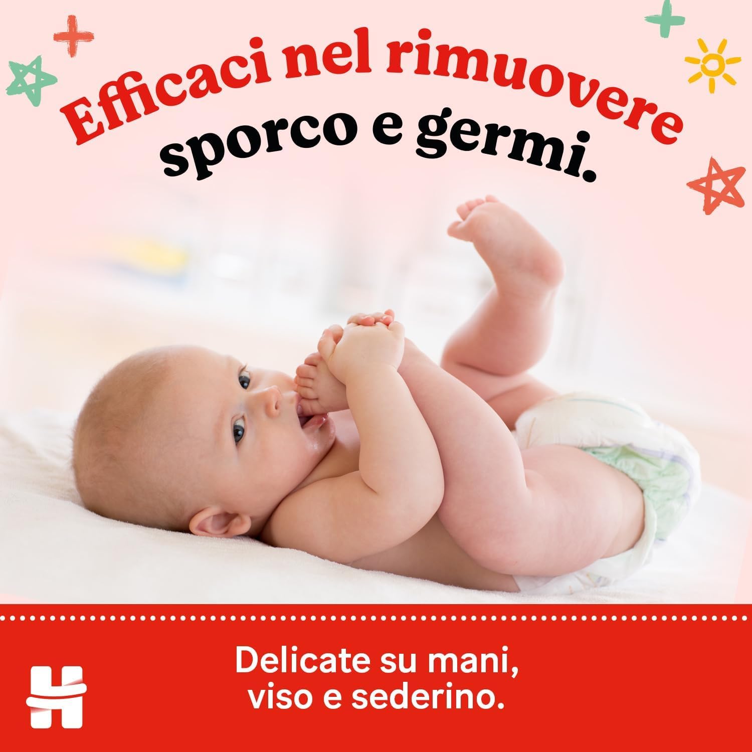 Huggies Everyday Salviette neonato 560 Salviette umidificate 99% acqua pura 65% fibre assorbenti naturali
