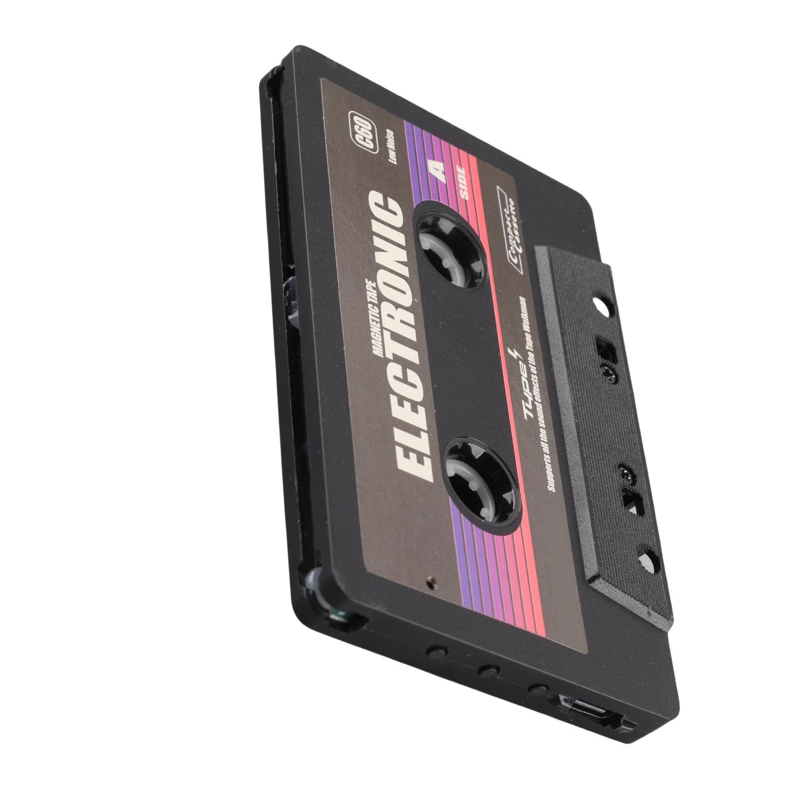 Rengue Adattatore per Cassette Bluetooth con Funzione di Registrazione e Supporto per Scheda di Memoria da 32 GB per la Riproduzione Musicale Wireless in Auto Tramite Alimentazione USB