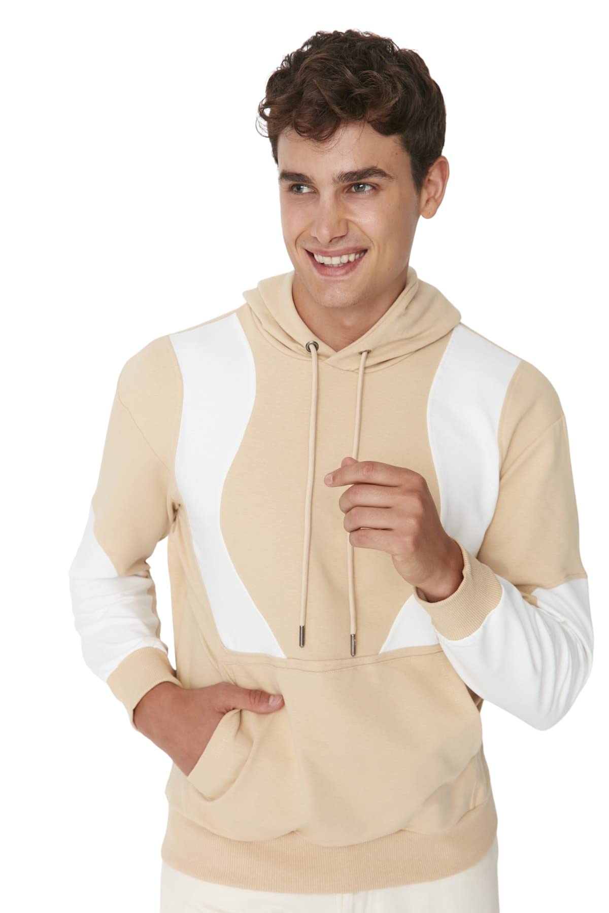 Trendyol Sweatshirt - Beige - Regular