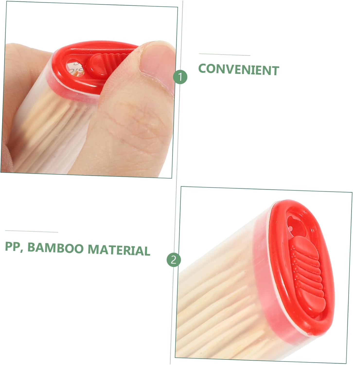 COLLBATH 1set Toothpicks for Party and Dessert Fruit Picks for Bars Restaurants and Home Use for Garnishing Cocktails and Appetizers