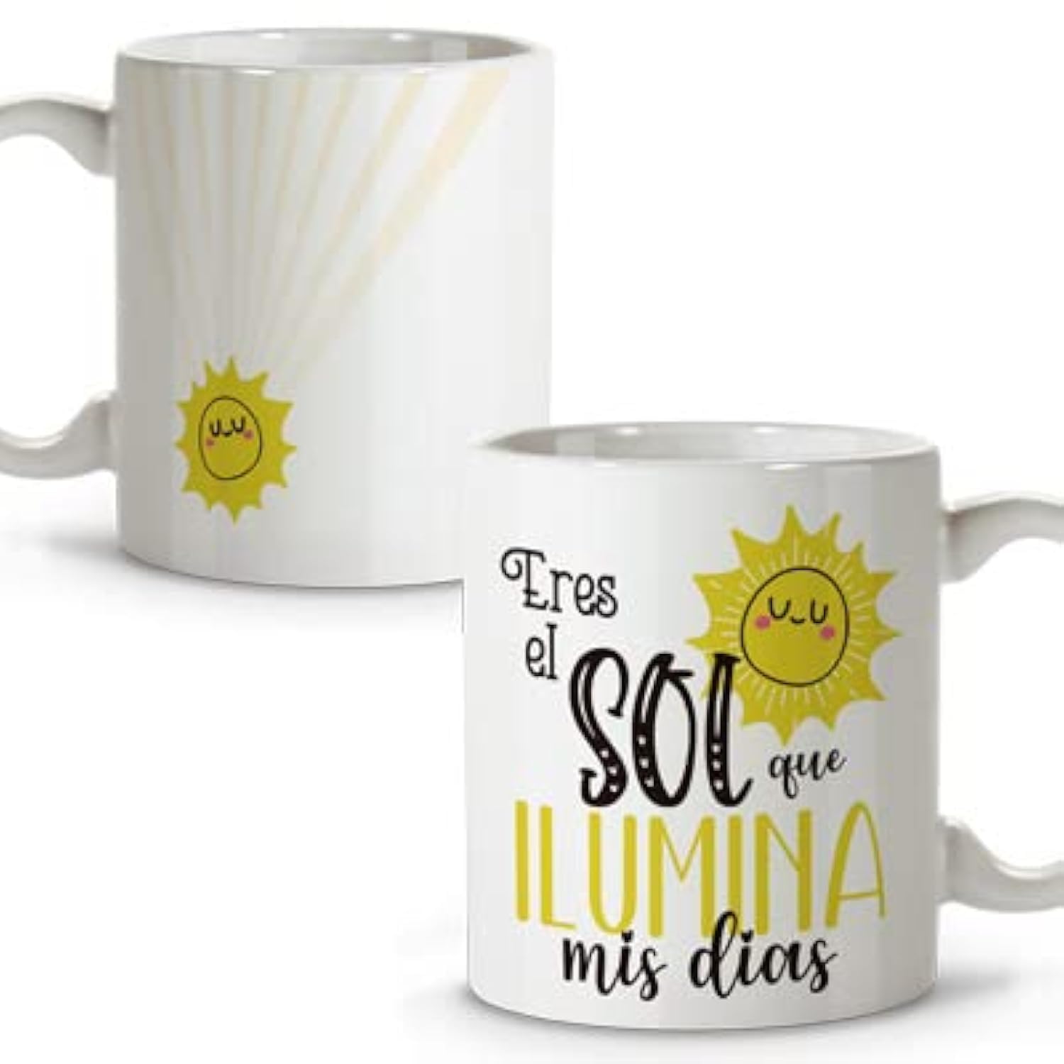 Personalised mugs, mugs with phrases, original breakfast mugs, ceramic coffee cup, 330 ml, gifts with phrases, mugs with messages