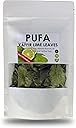 Pufa Dried Kaffir Lime Leaves - Pure Natural Lime Tree Leaf in Resealable Bag - Fresh Kaffir Lime Plant Leaves for Panang Curry, Roast Chicken,Soups,Tom Yum Paste - Non-GMO,Chemical-Free 0.5 Oz.